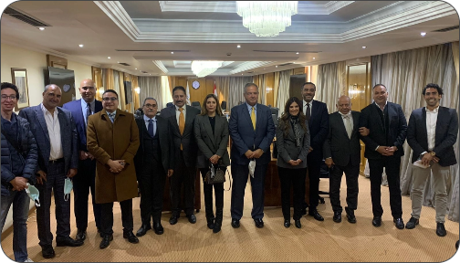 أجتماع الغرفة مع لجنة التعويضات ضمن انشطة شعبة الاتصالات